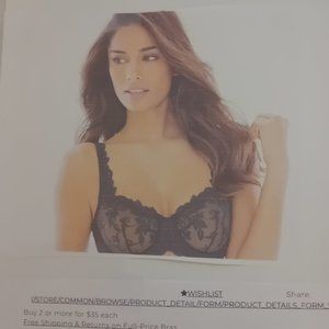 Soma Sensuous Lace Bra